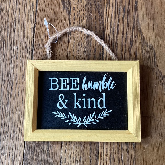 Other - Inspirational Quote Sign - Mini Sign - Home Decor - Bee Sign - Framed Sign